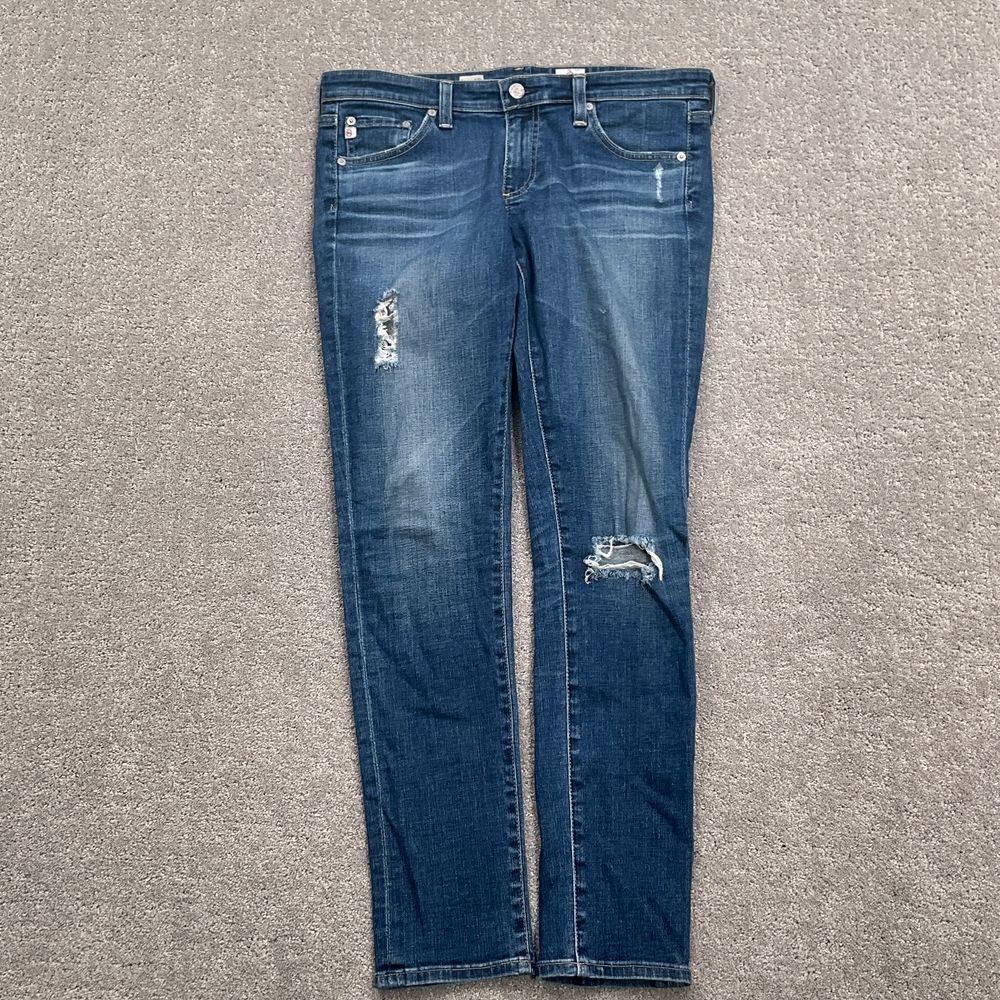 AG Adriano Goldschmied Jeans Women 29R Blue CA54612 Legging Ankle Super Skinny